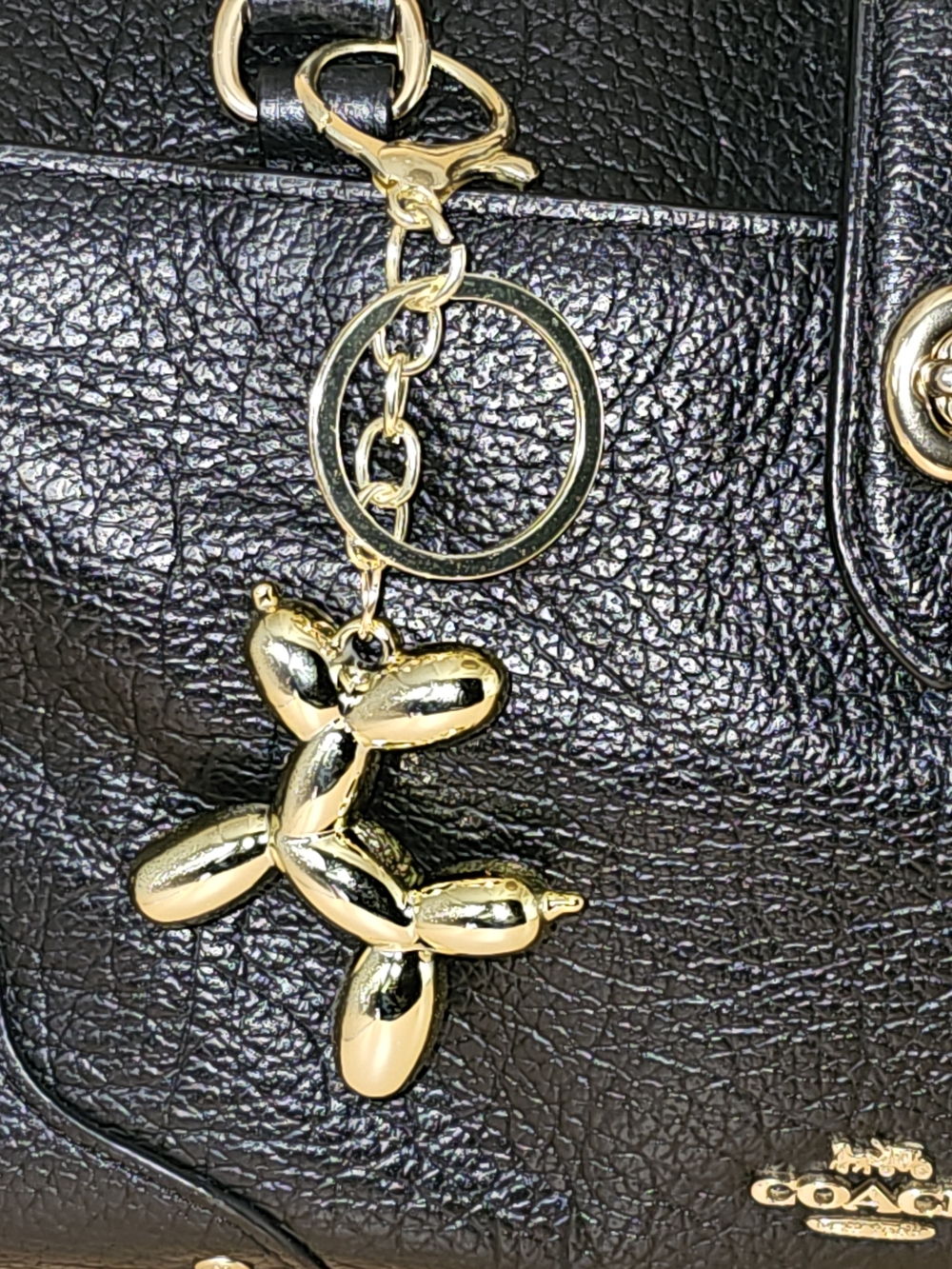 2/$30 Gold Balloon Dog Keychain Card Holder Charm
